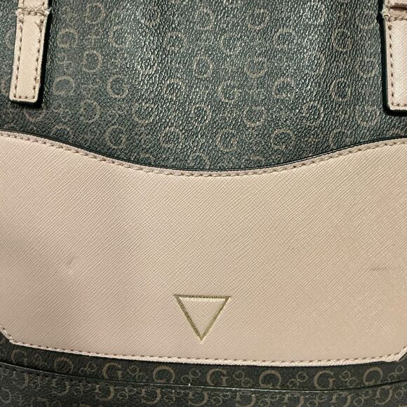 Y2K Vintage Signature Guess Tote Handbag Shoulder Bag Purse - Picture 7 of 13
